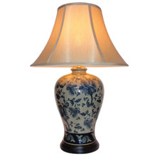 Blue Ceramic Lamp Oriental