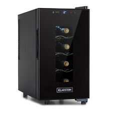 Wine Cooler Fridge Drinks Chiller Counter top Home Bar 8 Bottles 23 Litres Black