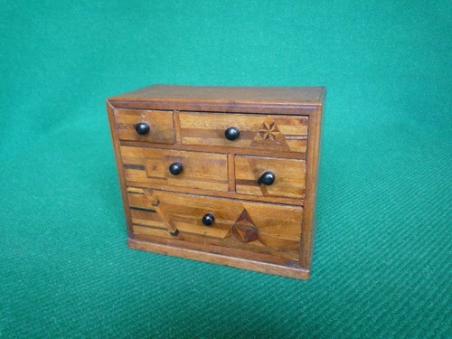 Vintage miniature chest - miniature, of