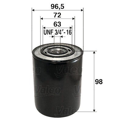 Valeo 586007 oil filter - 586007,