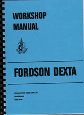 Fordson "Dexta" Tractor Workshop Manual Book