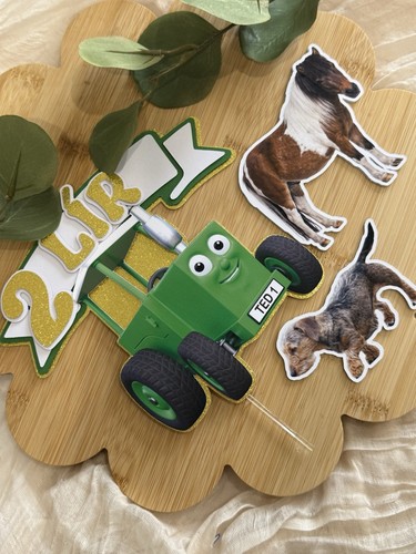 Tractor ted cake - cake, topper