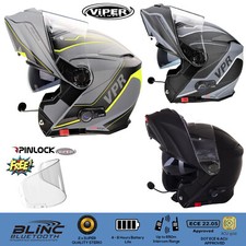 VIPER RS-V171 BLINC BLUETOOTH INTERCOM FLIP FRONT MOTORBIKE MOTORCYCLE HELMET
