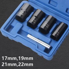 1/2" Locking Wheel Nut Remover Set Stud Bolt Impact Socket Twist Extractor Tool