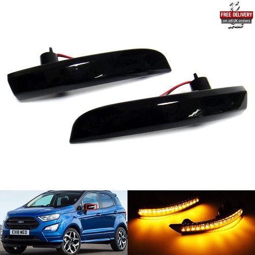 Black side mirror indicator - 2x,