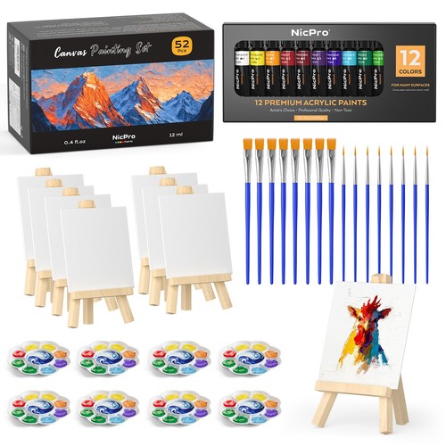 Nicpro mini canvas and easel - nicpro,