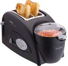 Tefal Toast n Bean, 2 Slice Toaster, Bean and Egg Maker Cooker Poacher TT552842