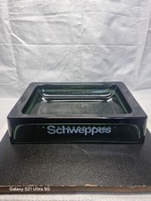 Vintage Schweppes smoked glass