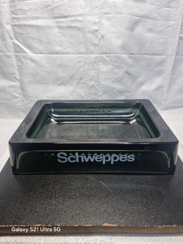 Vintage schweppes smoked glass - schweppes,