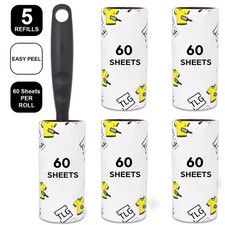 5 x Rolls Lint Roller Remover