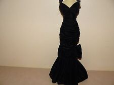 Franklin Mint Princess Diana Vinyl 16 Inch Doll Midnight Blue Velvet Gown ONLY