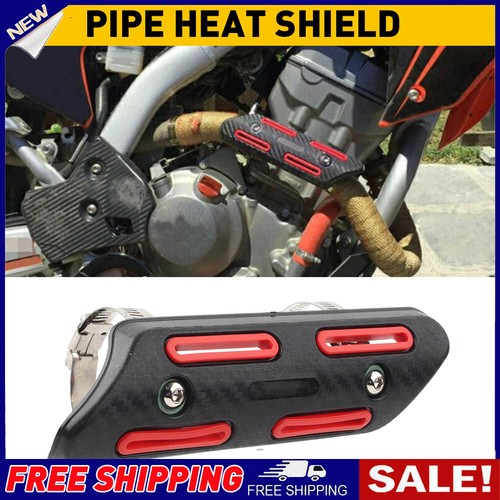 Red pipe heat shield guard - pipe,