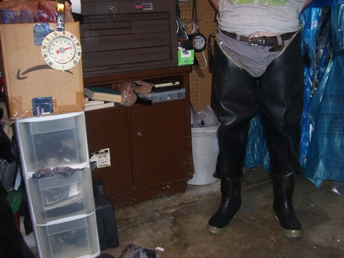 Rare bullseye hood hip waders - hip,