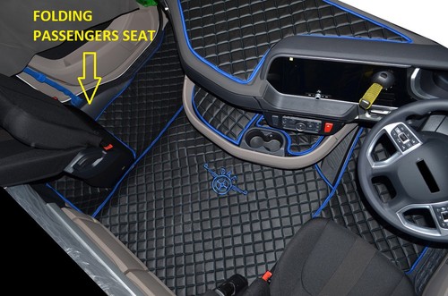 Floor mats black blue - floor,