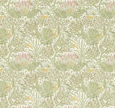 Wilderwood Sage Green  Cotton PVC WIPE CLEAN Tablecloth Oilcloth Matt Finish