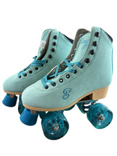 Roller Derby Candi Girl Carlin Roller Skates Womens Size 6 Blue Quad Suede New