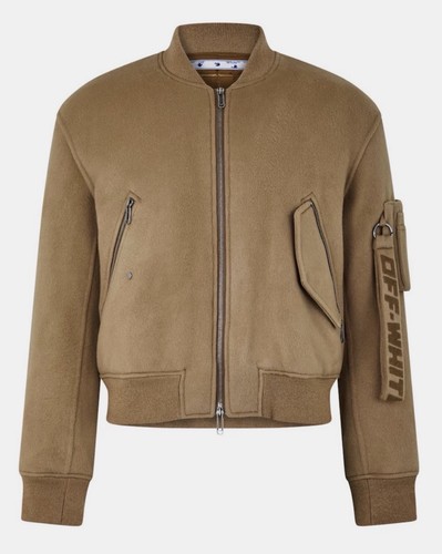 Off white cashmere jacket - off-white,