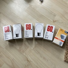 6x Osram IKEA 60w BC B22 Bulb