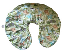 BOPPY JUNGLE ANIMAL ZIP SLIPCOVER BABY PILLOW COVER EUC