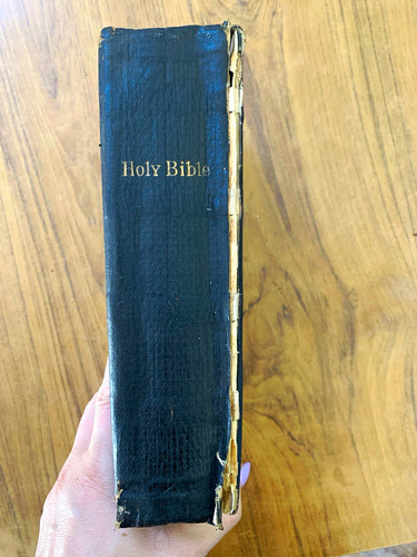 Antique victorian holy - holy, bible