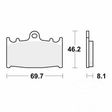 TRW Brake Pads Standard MCB602