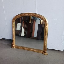 Reproduction gilded over mantle mirror