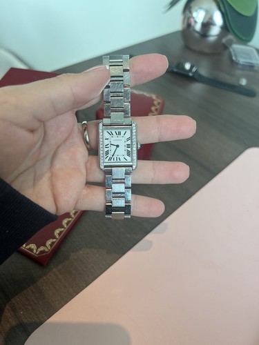 Cartier tank watch with - cartier,