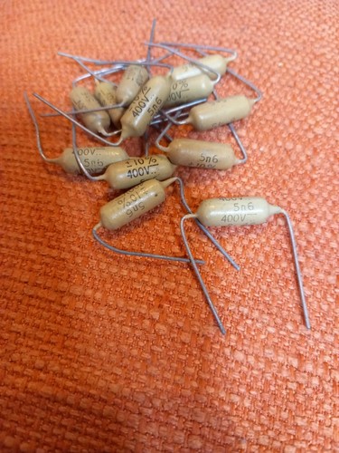 12x mustard capacitors 5600pf - 12x,