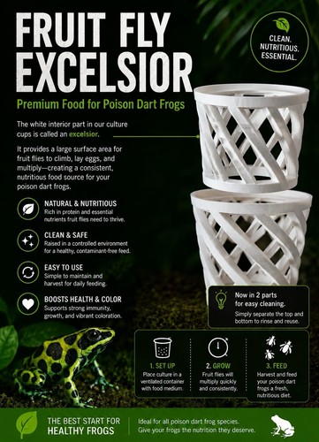 Fruit fly culture excelsior - fruit,