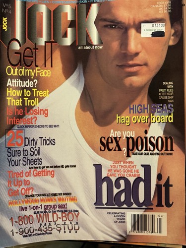 Vintage jock magazine april - vintage,