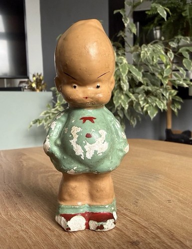 Vintage chalk kewpie - vintage, doll