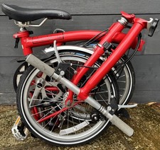 Brompton S2L Urban folding bicycle in Red - Test Ridden Only New Condition