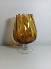 Vintage Amber Glass Brandy