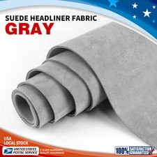 2X GREY Suede Headliner Fabric