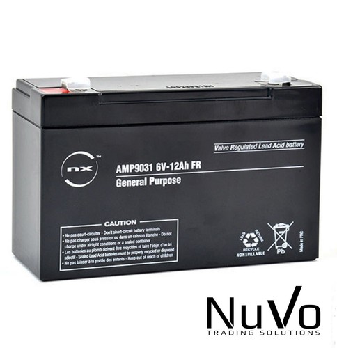 12ah rechargable battery - 6v,