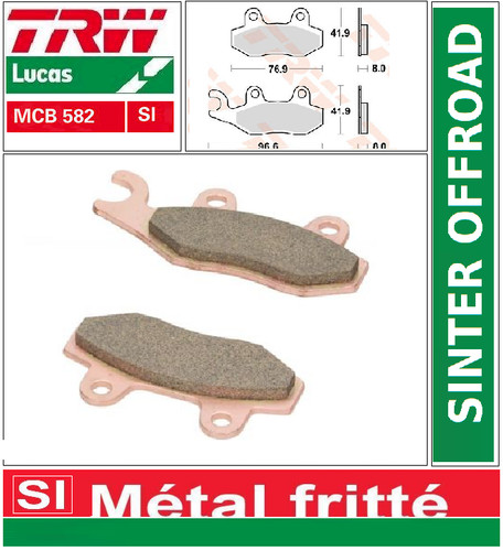 Rear brake pads trw - trw, mcb582