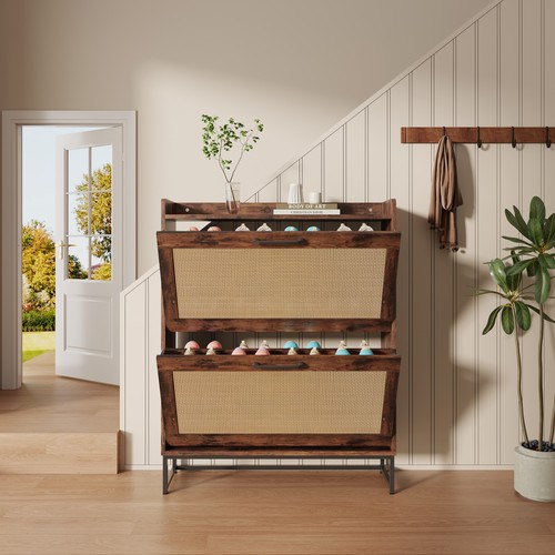 Wooden shoe storage - wooden, cabinet
