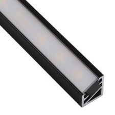 BLACK 1M Meter Aluminium LED PROFILE Extrusion Corner For 5050 5630 Strip Light