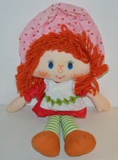 Rag Doll STRAWBERRY SHORTCAKE Charlotte Strawberry KENNER 80's 40cm AGC Cloth