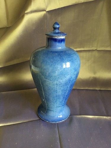 Ruskin pottery style blue - pottery,