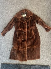 Vintage Real Fur Coat Brown