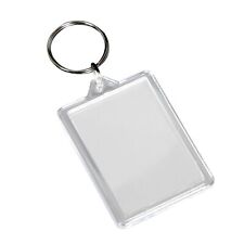 Blank 70mm x 45mm Jumbo Keyring | Make Your Own Clear Acrylic Keyring Key Fob