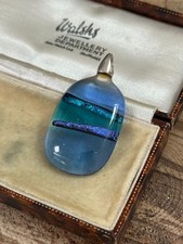 Vintage Blue Dichroic Glass