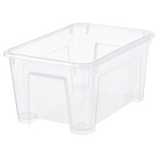 IKEA SAMLA Storage Box Clear