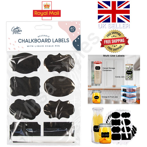 Chalkboard labels with pen - 40,