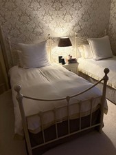 2 x Single Metal Bed Frame and