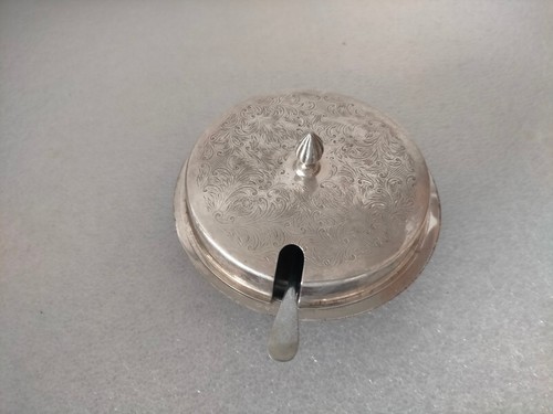 Vintage silver plated butter - silver,