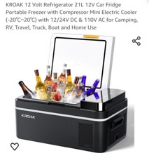 KROAK 12 Volt Refrigerator 21L