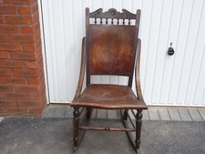 Antique oak rocking chair