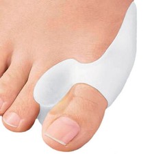 2 Gel Silicone Bunion Toe Corrector Straightener Protector Splint Pads Support